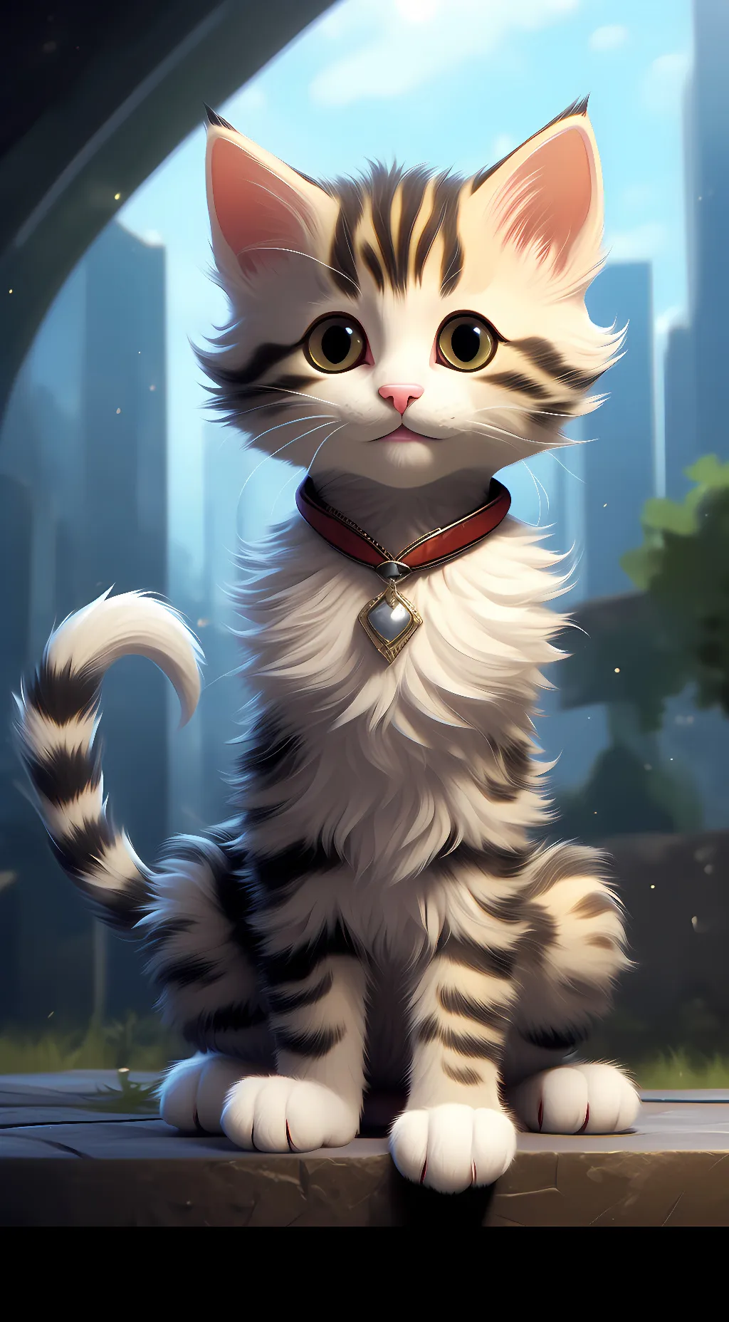 ai character: Kitten background