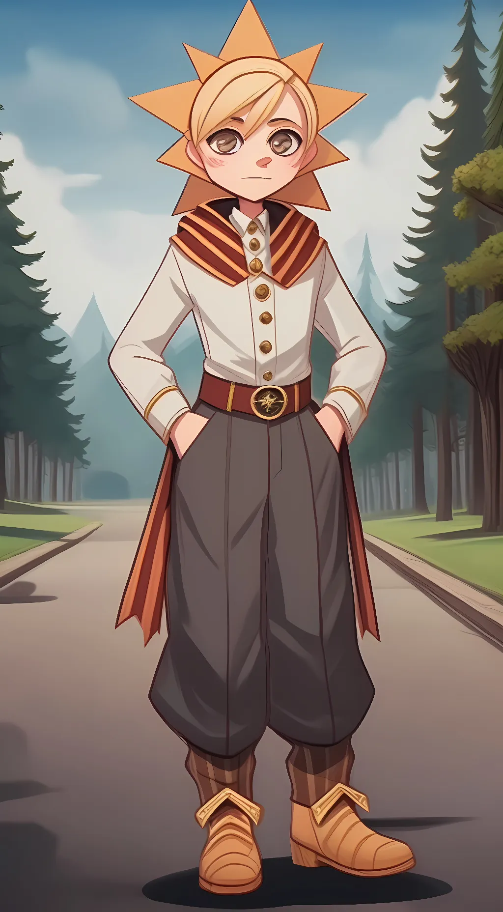 ai character: sunny background