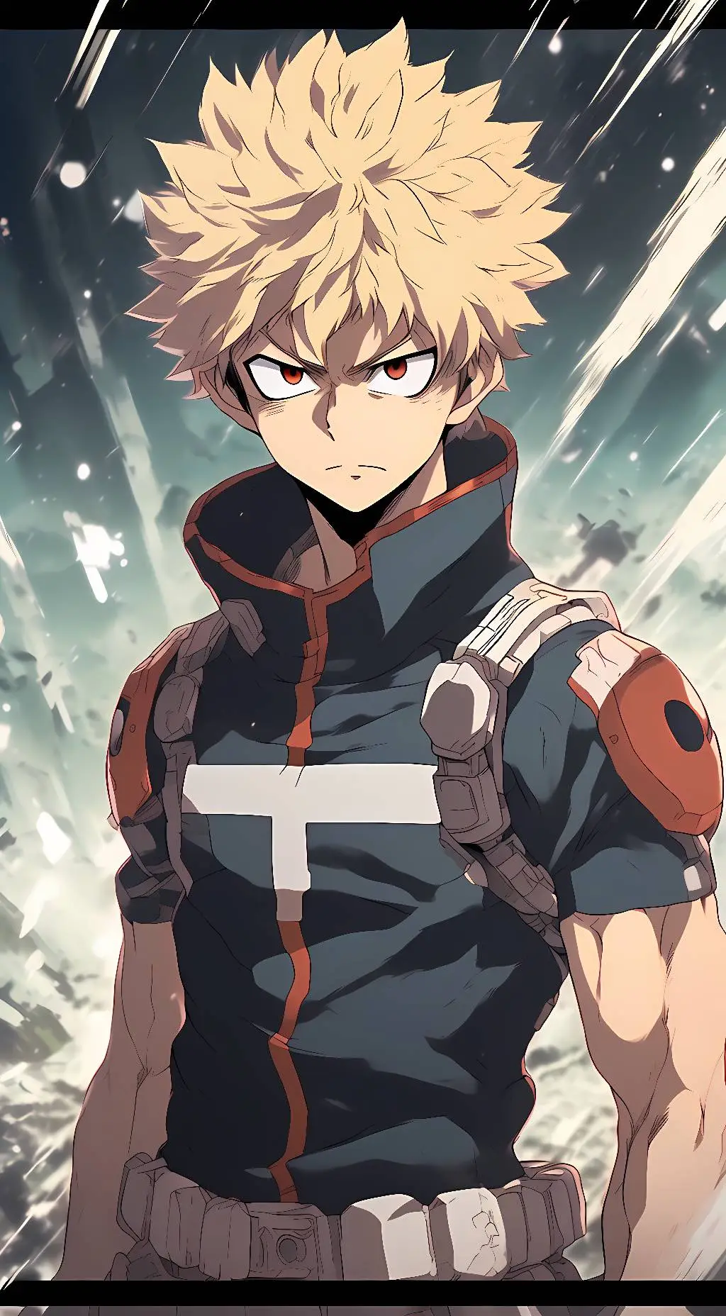 ai character: Katsuki Bakugo background