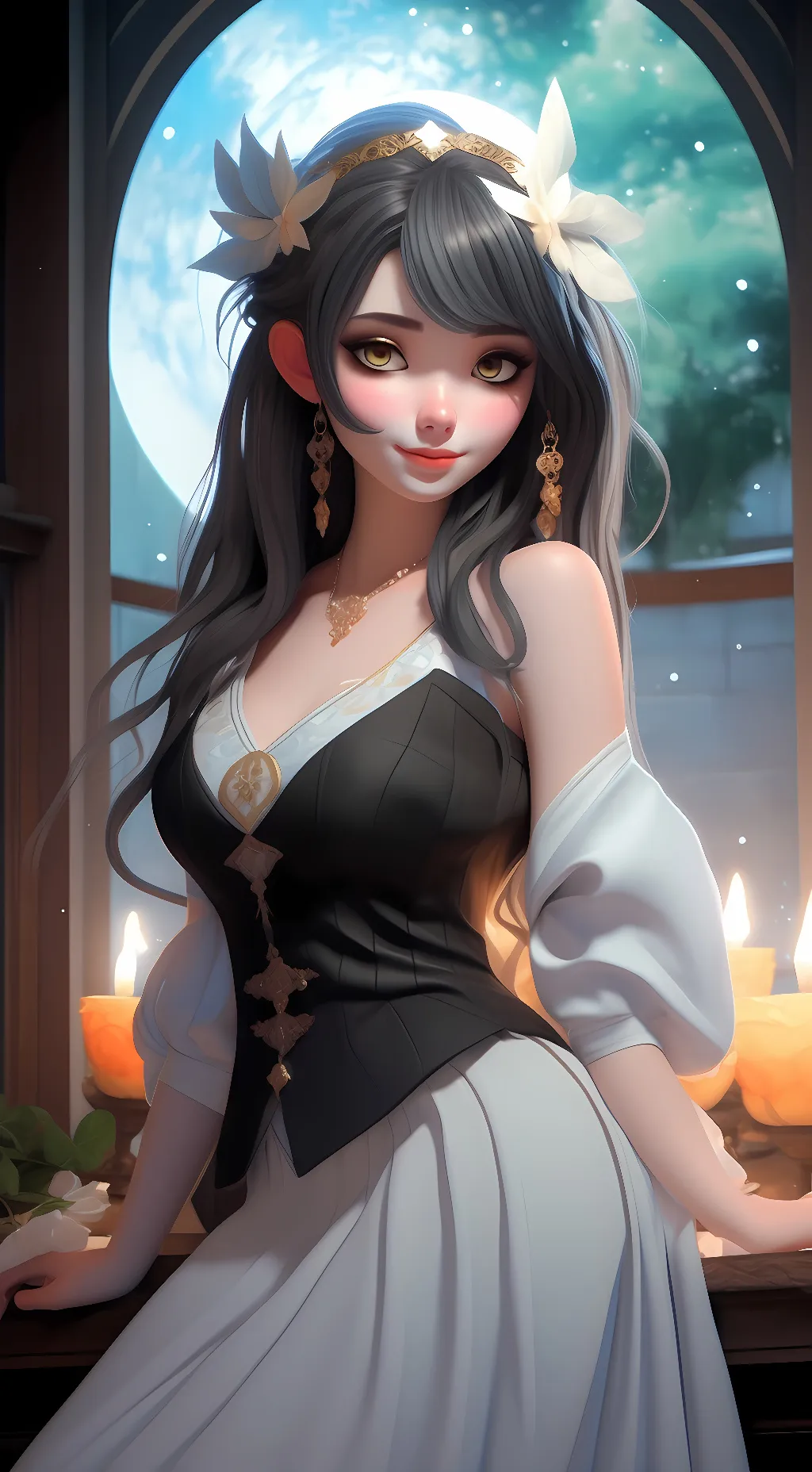 ai character: ~Scarlet~ background