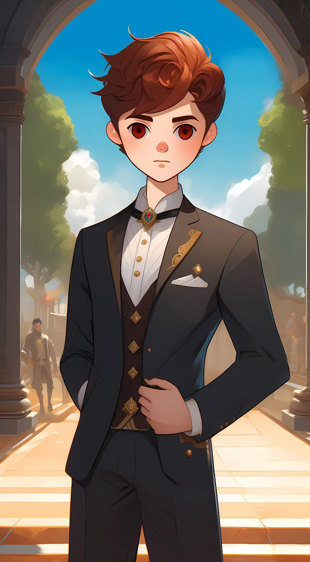 ai character: two background