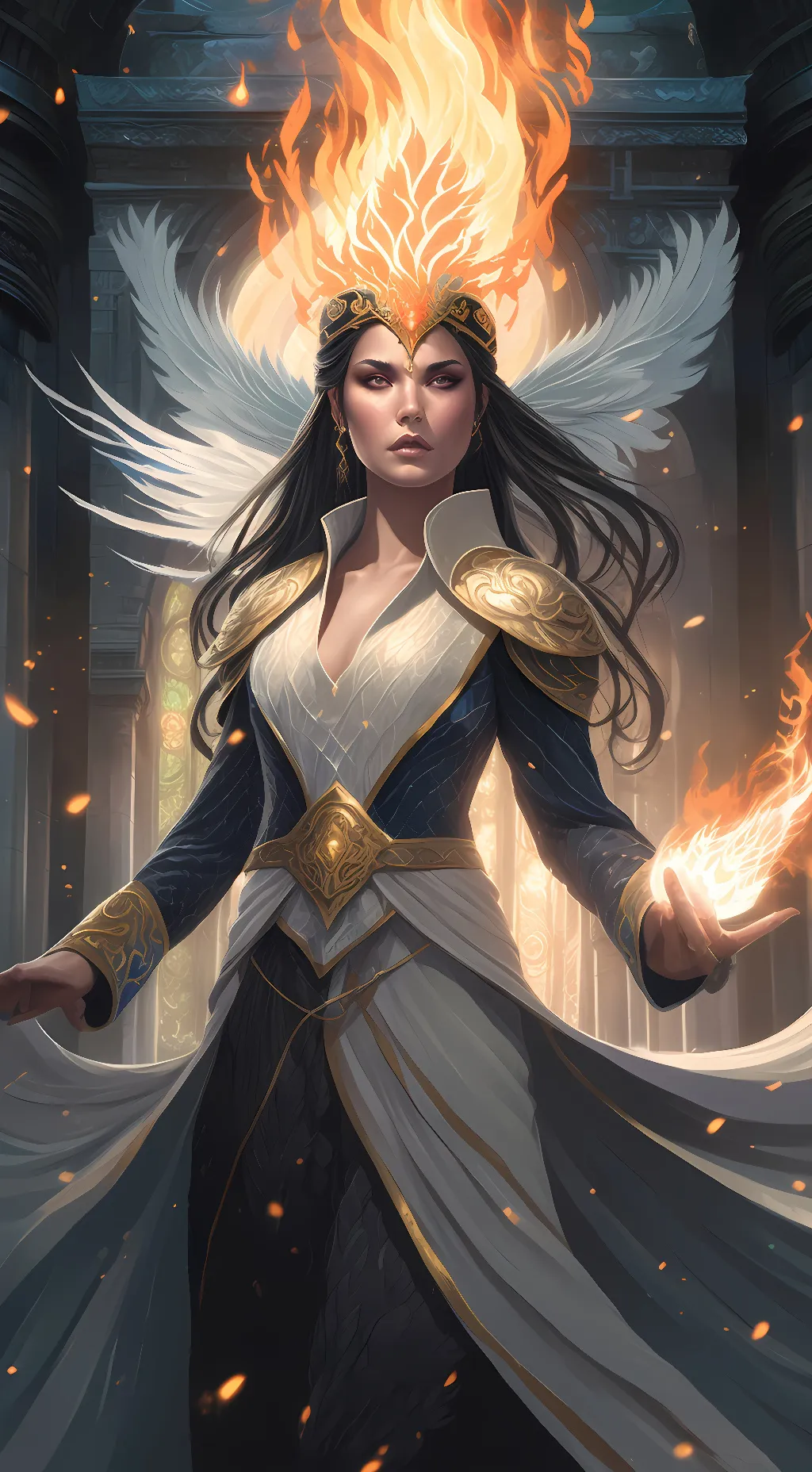 ai character: jaila phoenix mage background