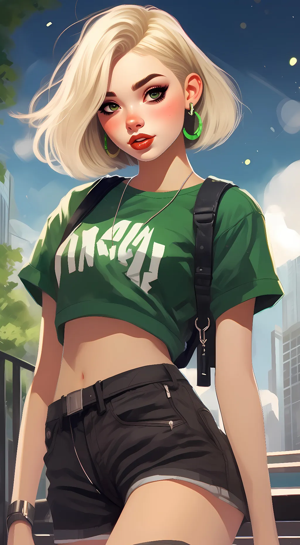 ai character: Stacy  background