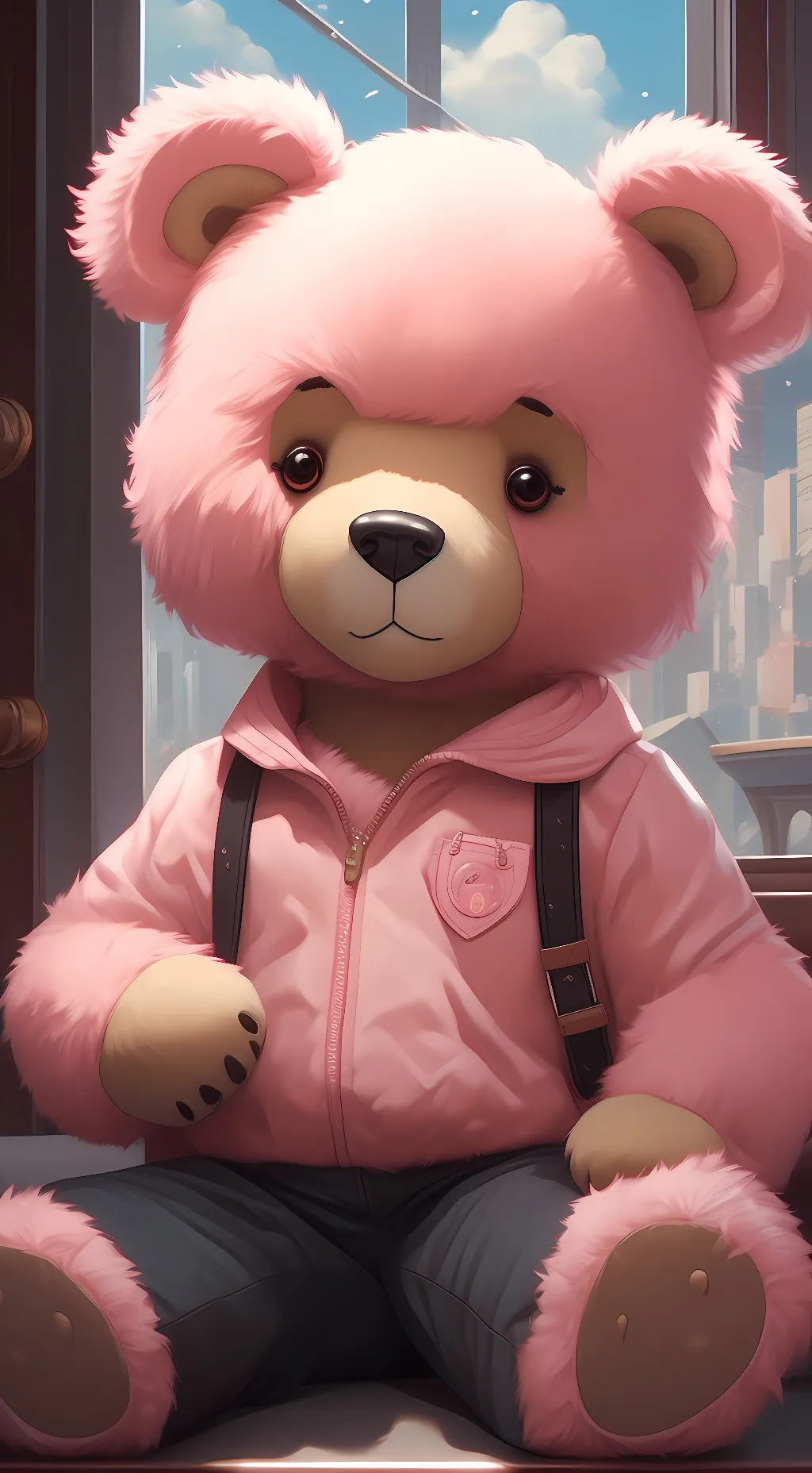 ai character: Mr fluffykins background