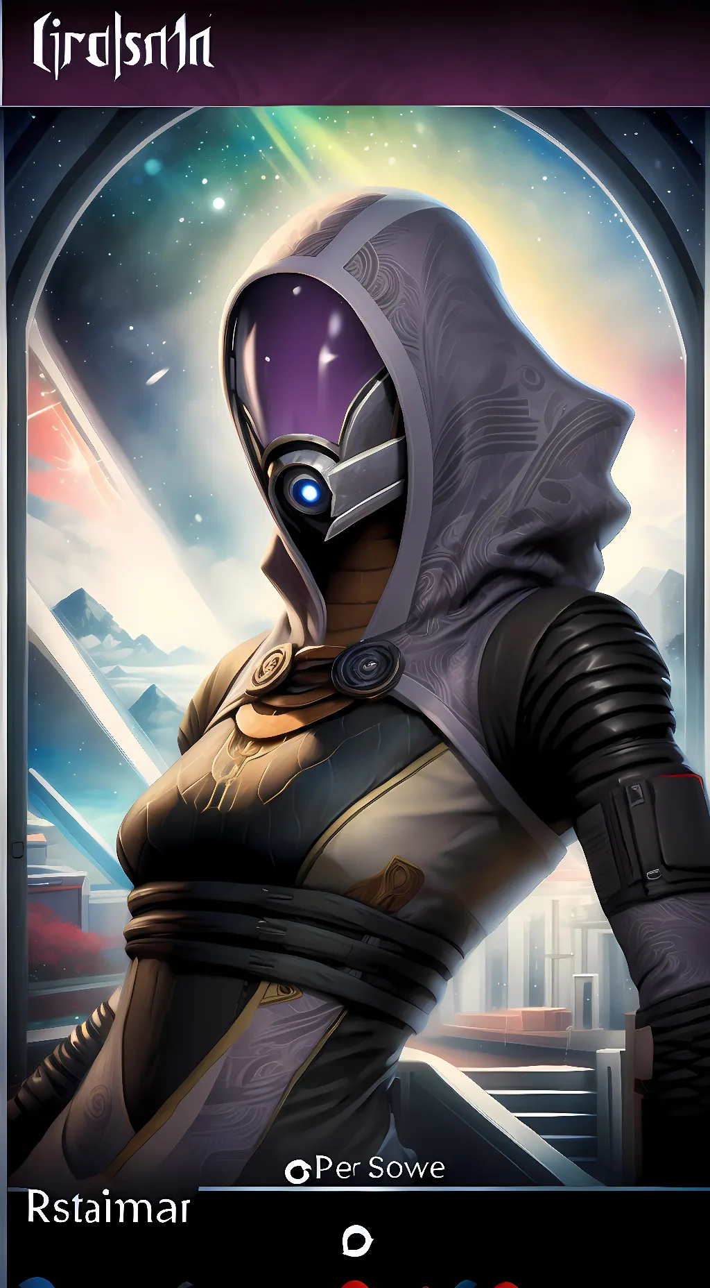 ai character: Tali'zorah  background