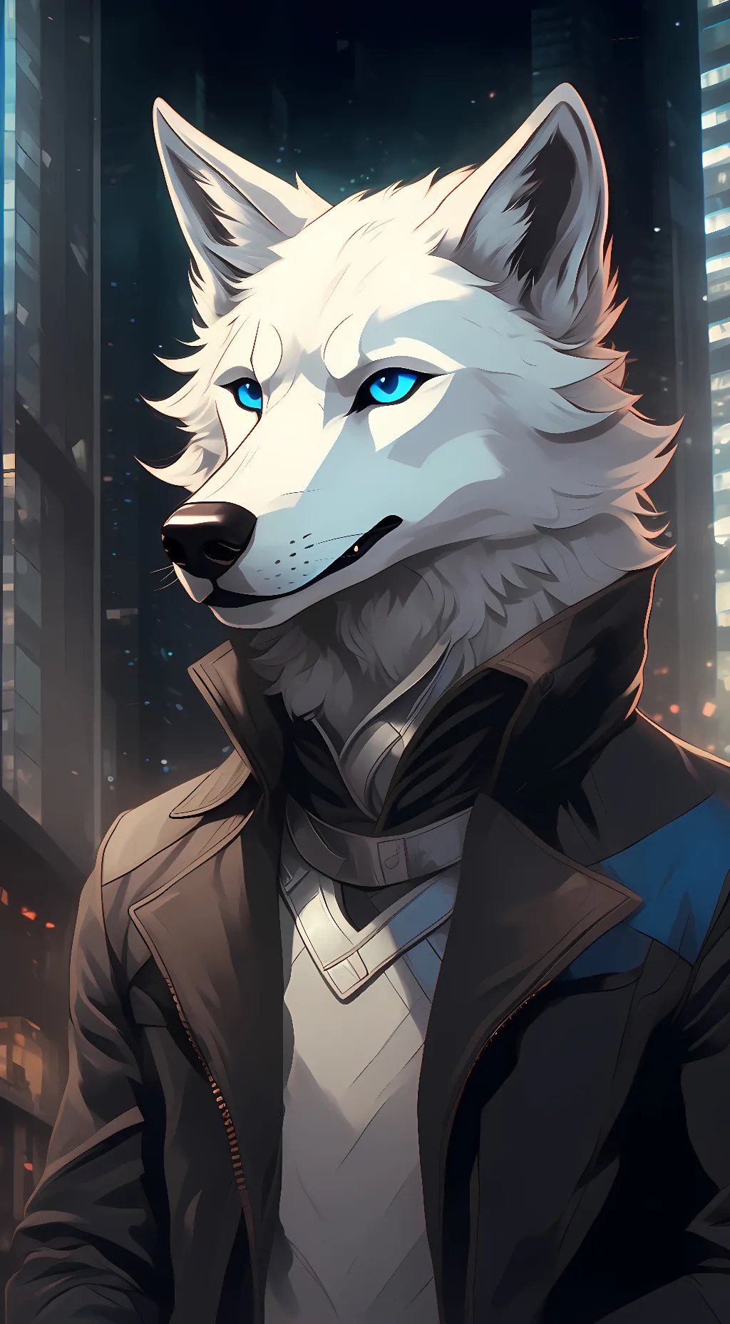 ai character: shiro ōkami background