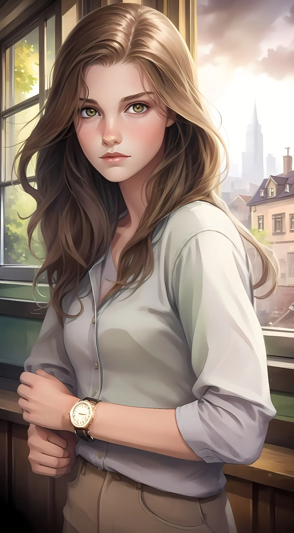 ai character: Sophia Grayson background
