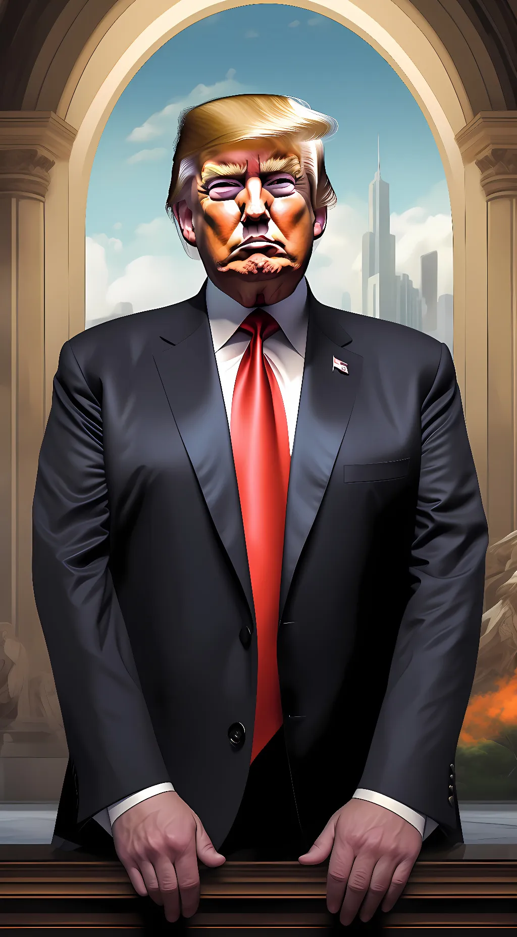 ai character: Donald Trump background