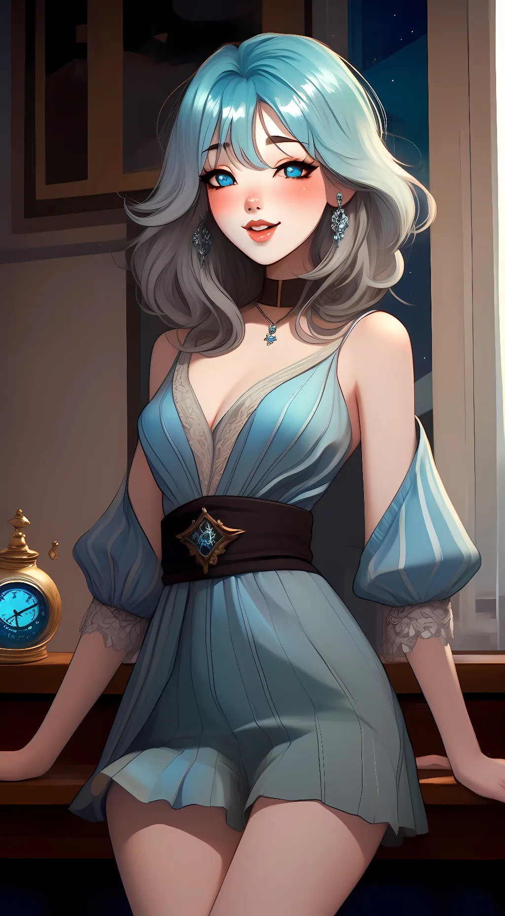 ai character: Sapphire~ background