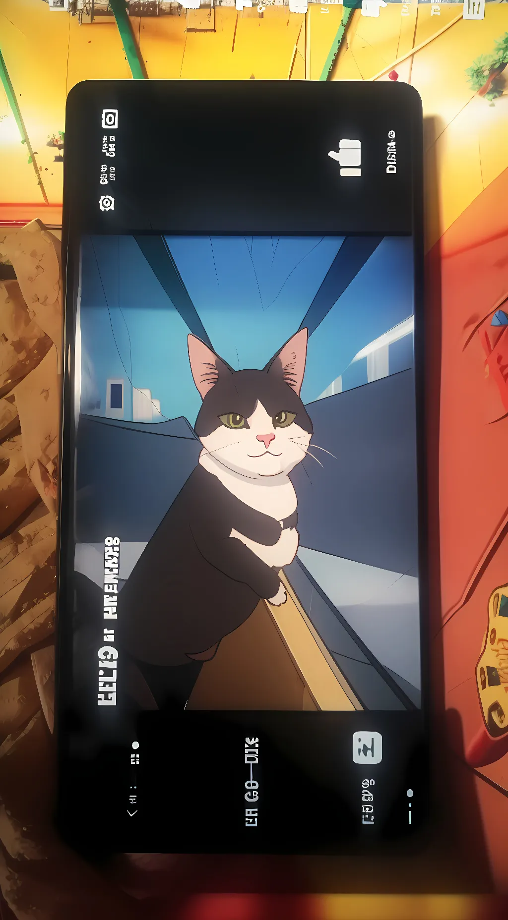 ai character: misty background