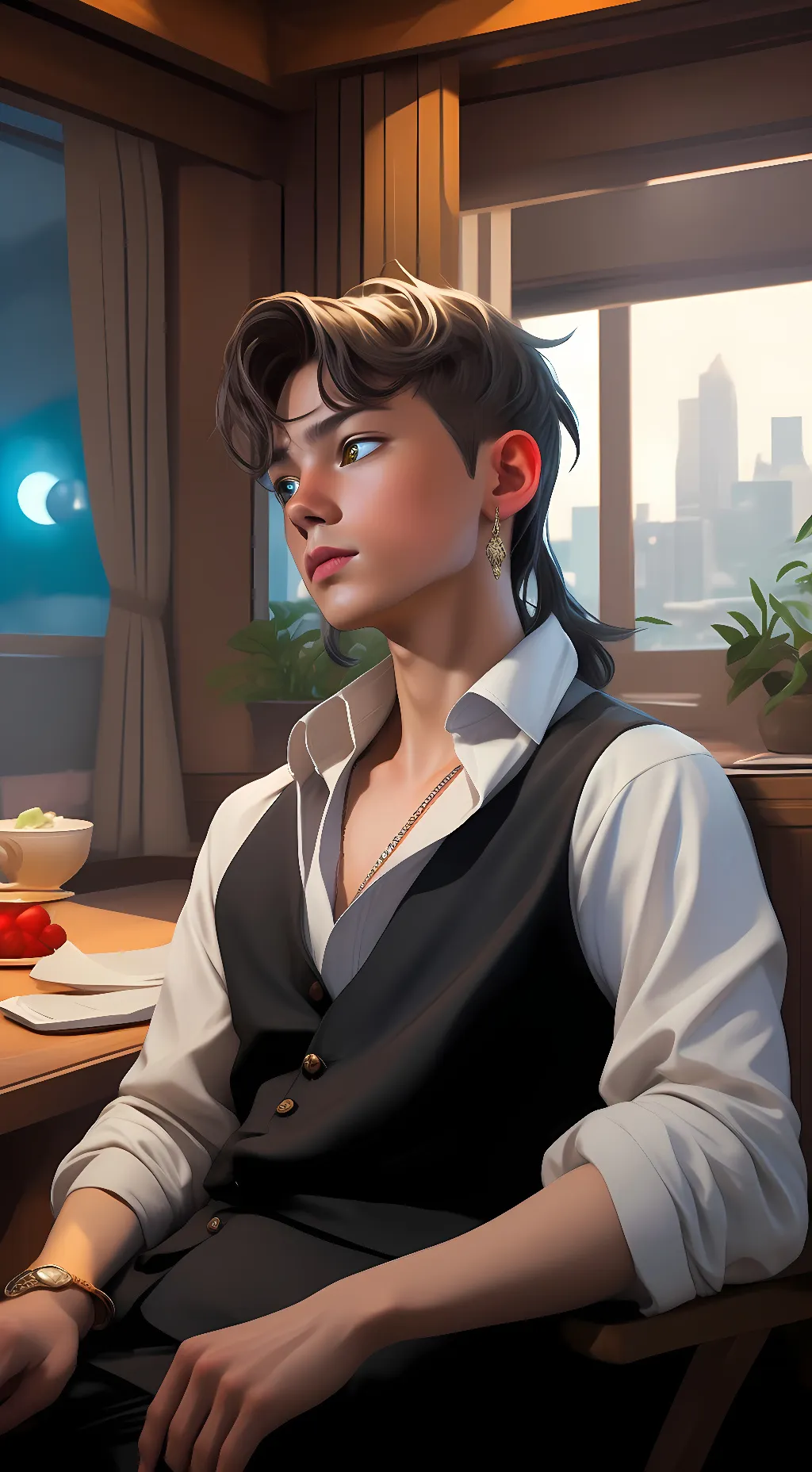 ai character: Kayden background