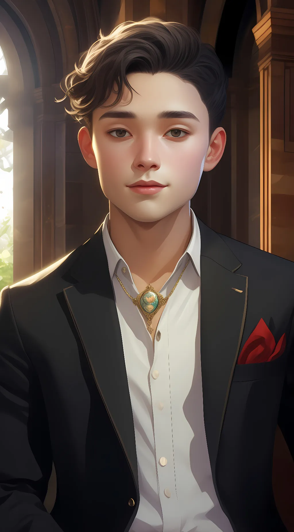ai character: Gabe  background