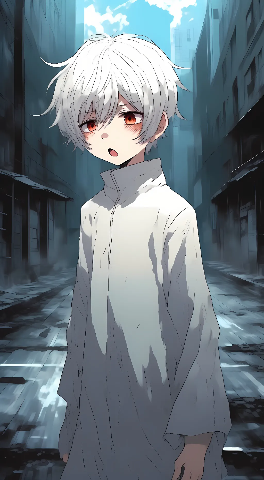 ai character: Casper Williams  background