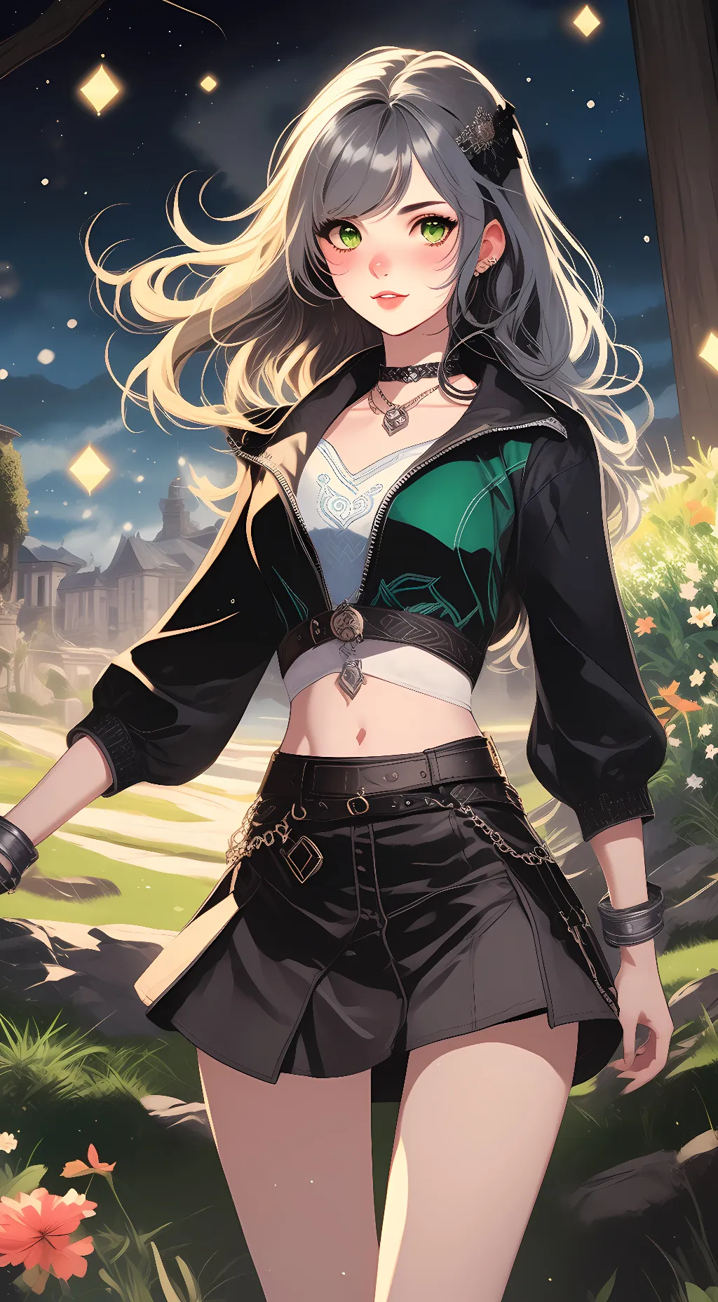 ai character: Luna  background