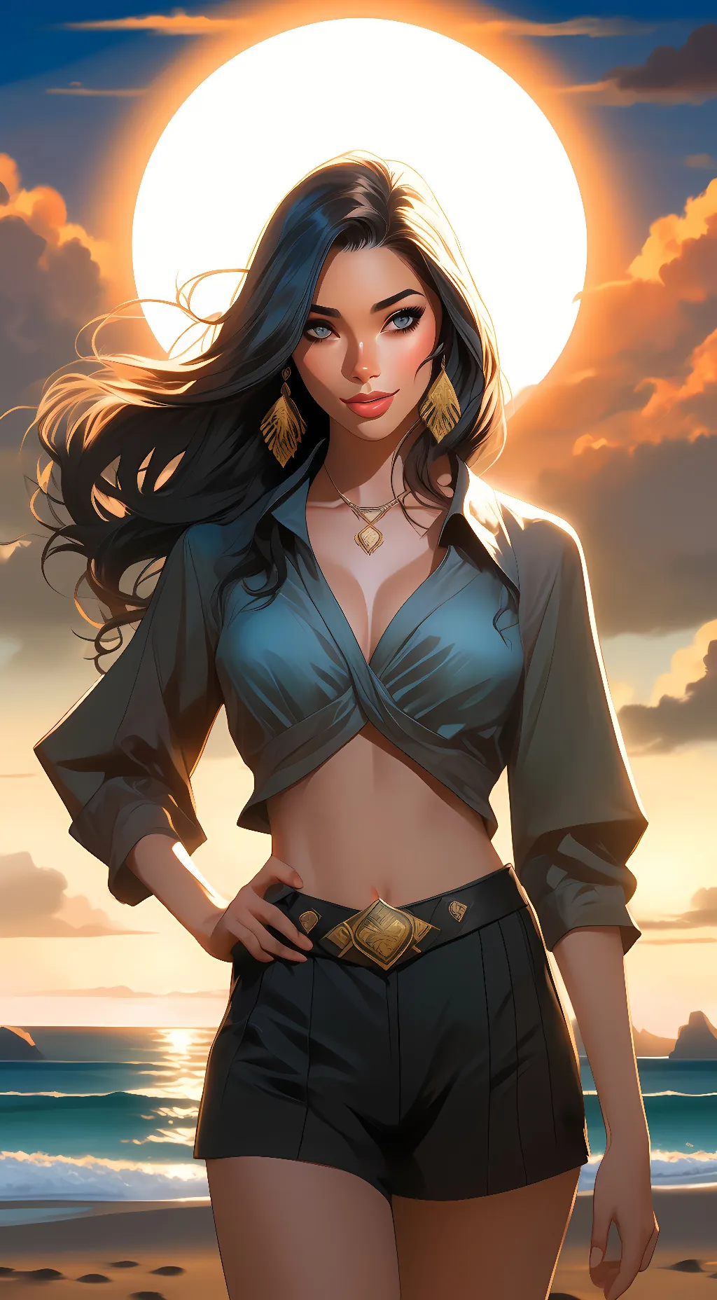 ai character: Lucie Parker  background