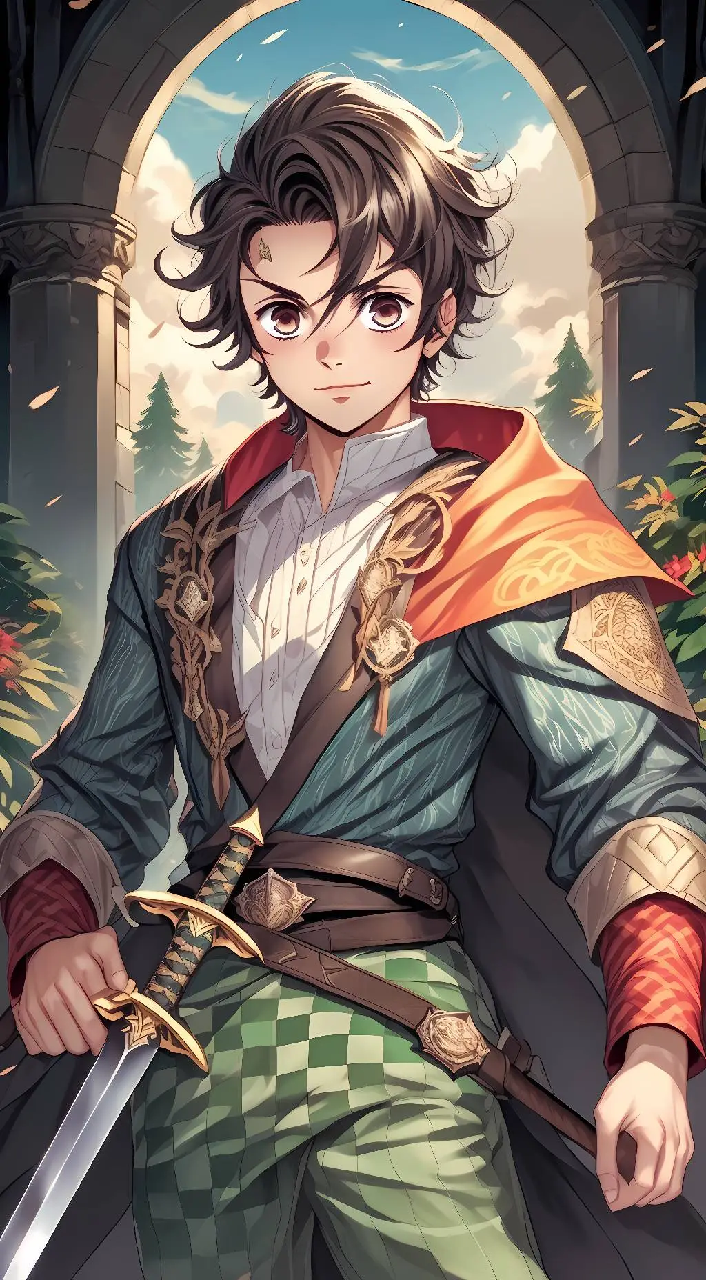 ai character: Tanjiro (Au) background