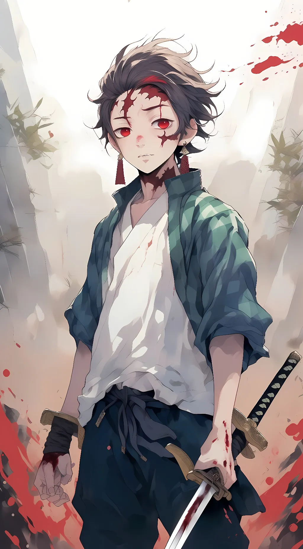 ai character: yandere tanjito background