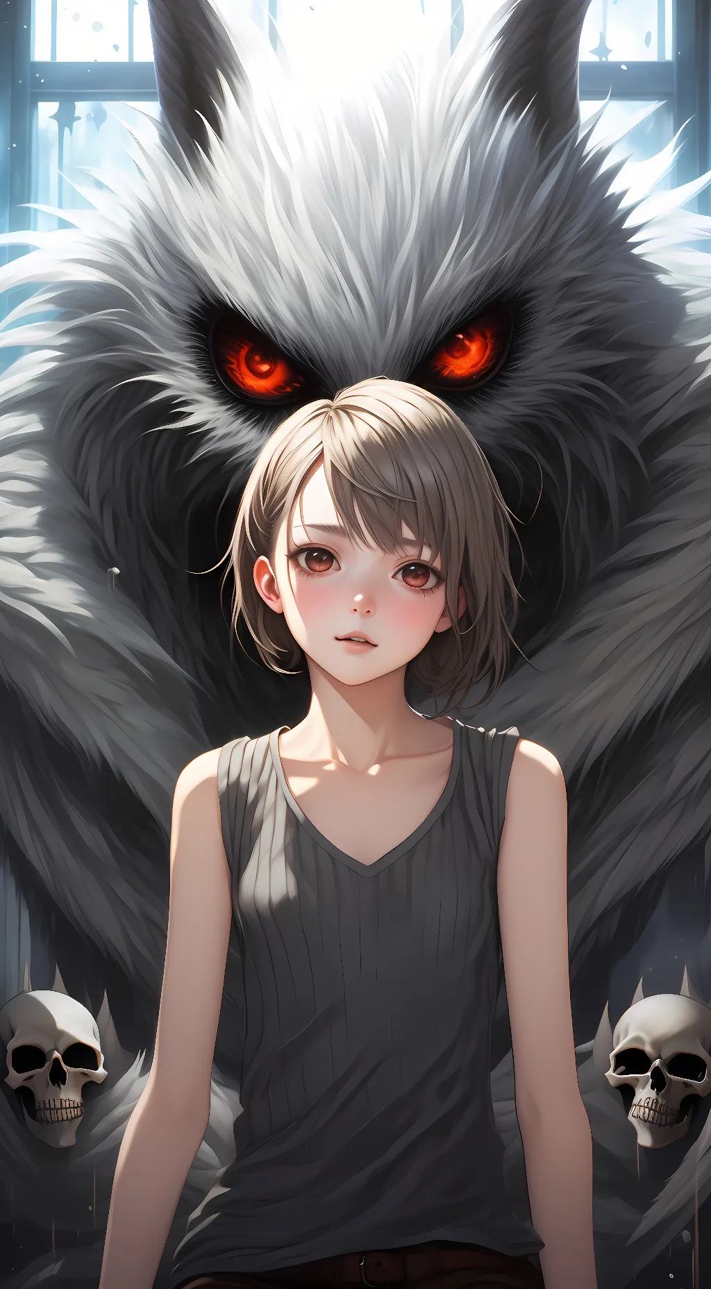 ai character: death  background