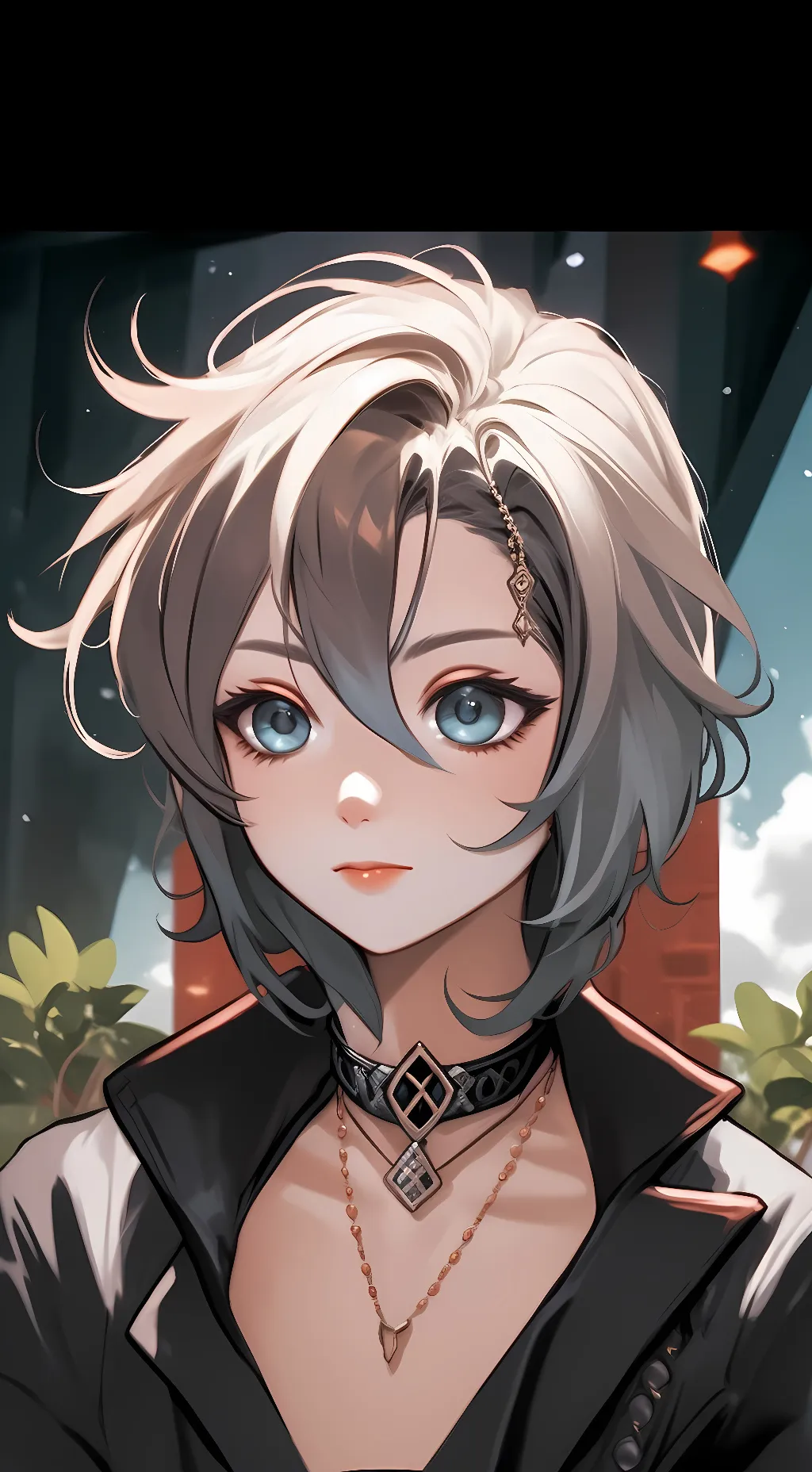 ai character: Amber background