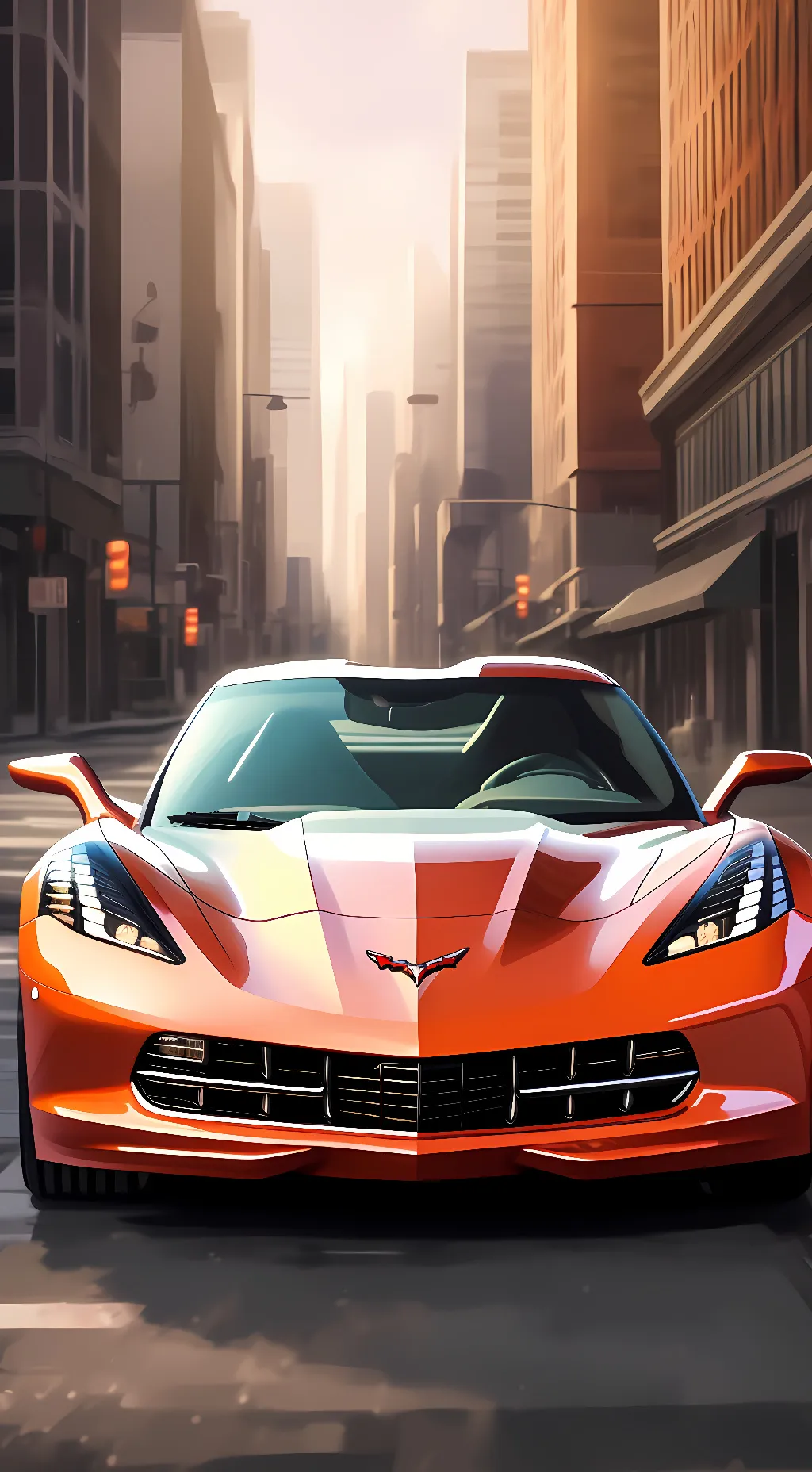 ai character: Chevy, Corvette  background