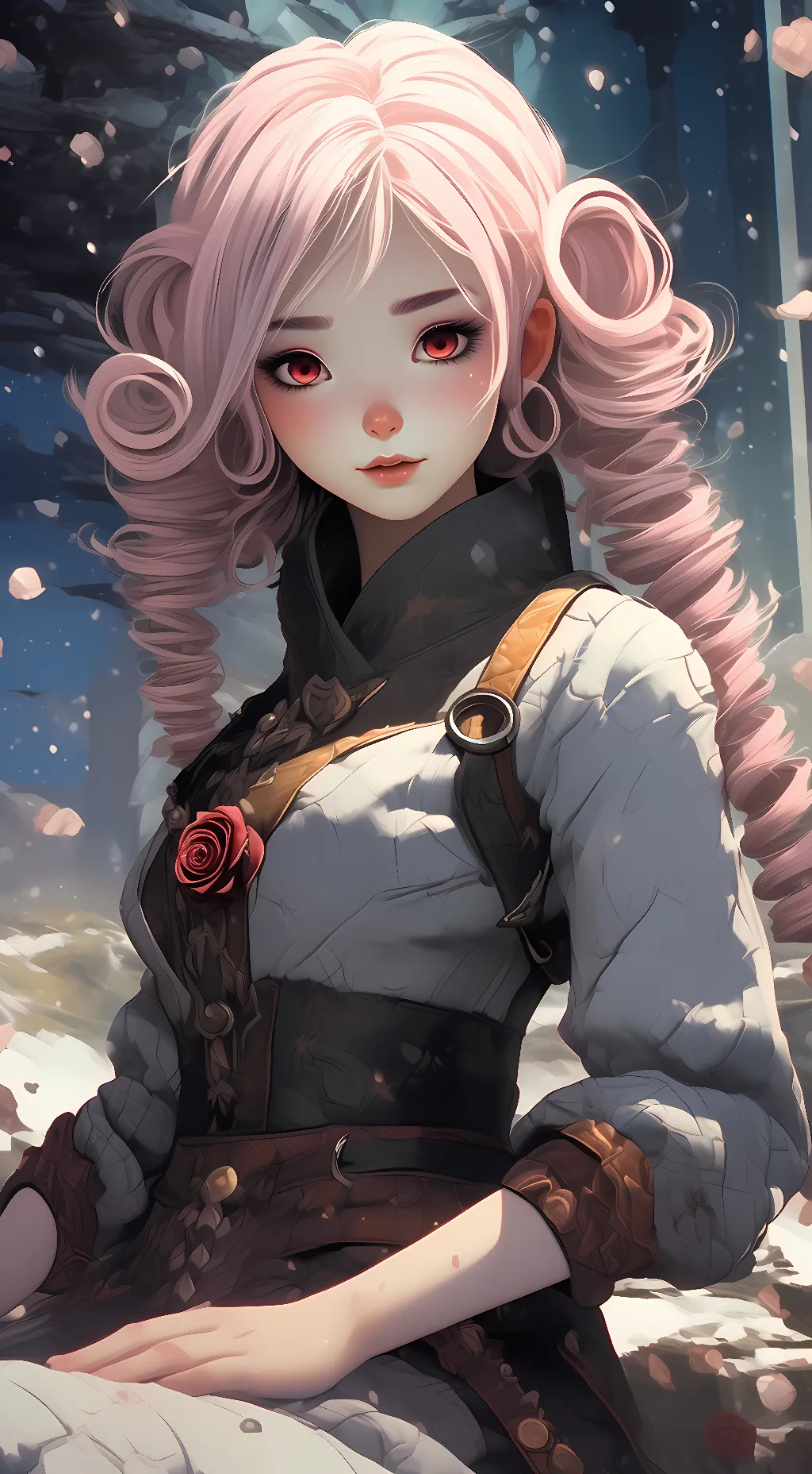 ai character: Rose background