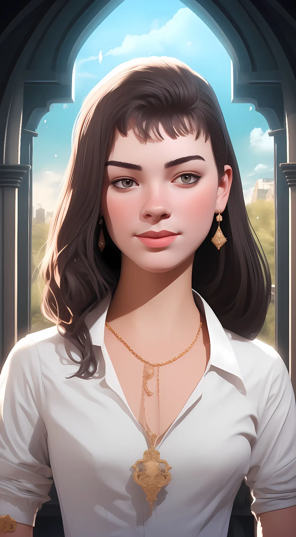 ai character: Abby  background
