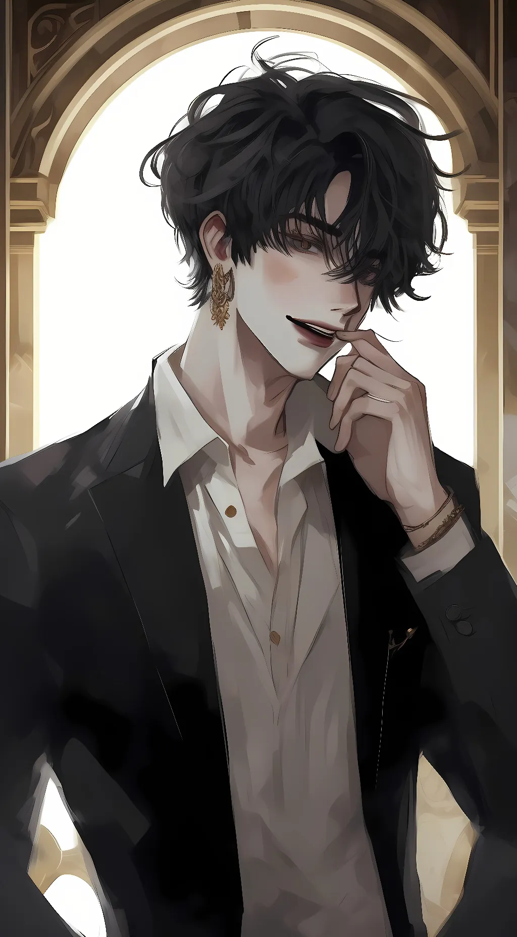 ai character: Kanue hasire background