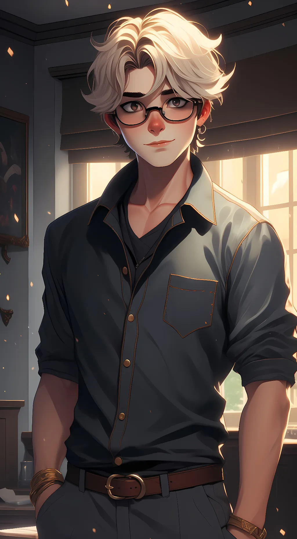 ai character: Lucas  background