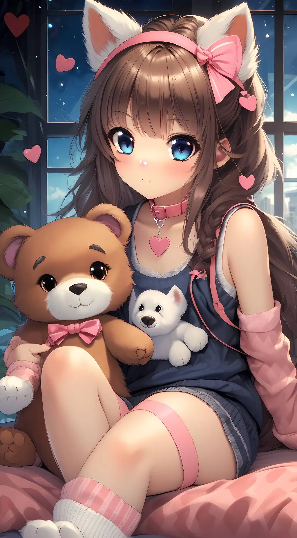 ai character: Mocha background