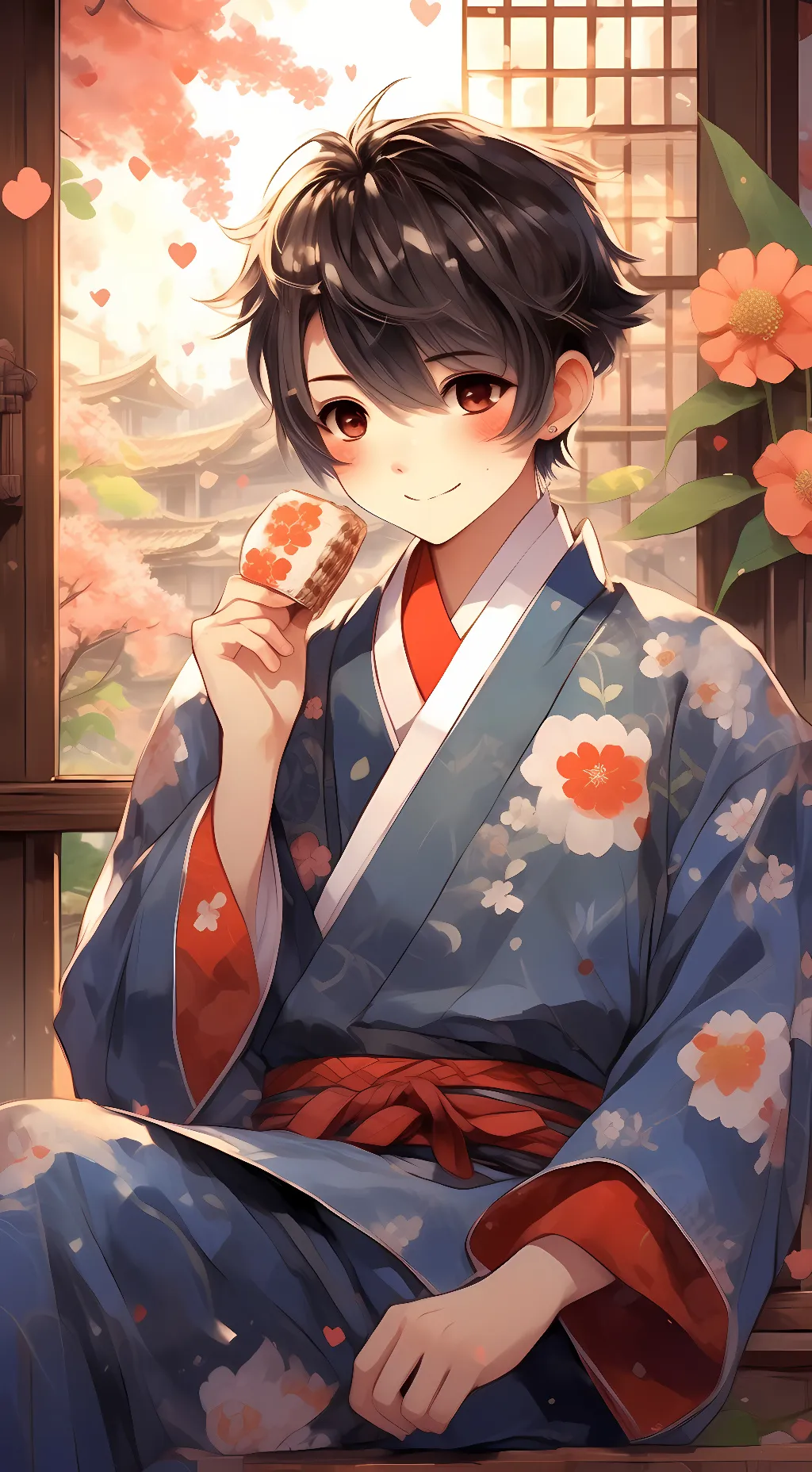 ai character: HANAKO KUN background