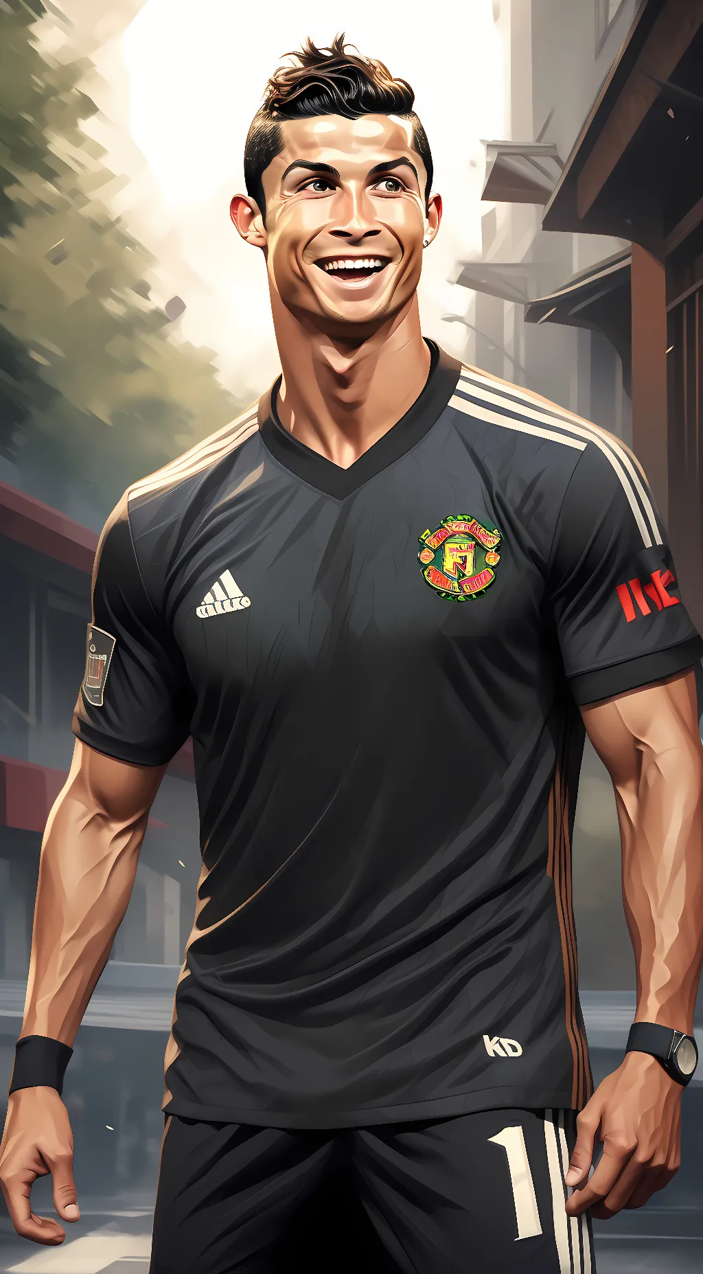 ai character: Cristiano Ronaldo background