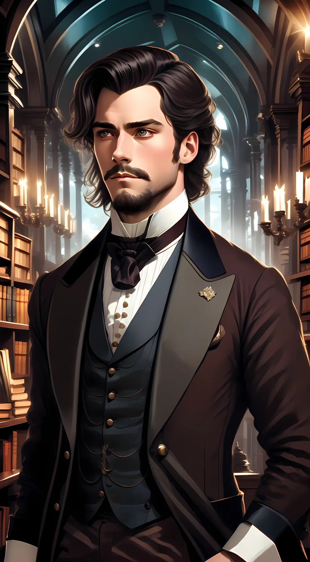 ai character: Doyle Holmes  background