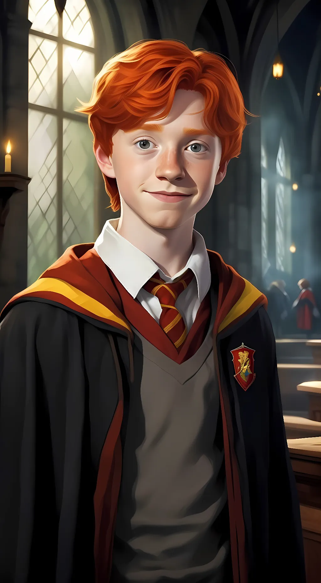 ai character: Ronald Weasley  background