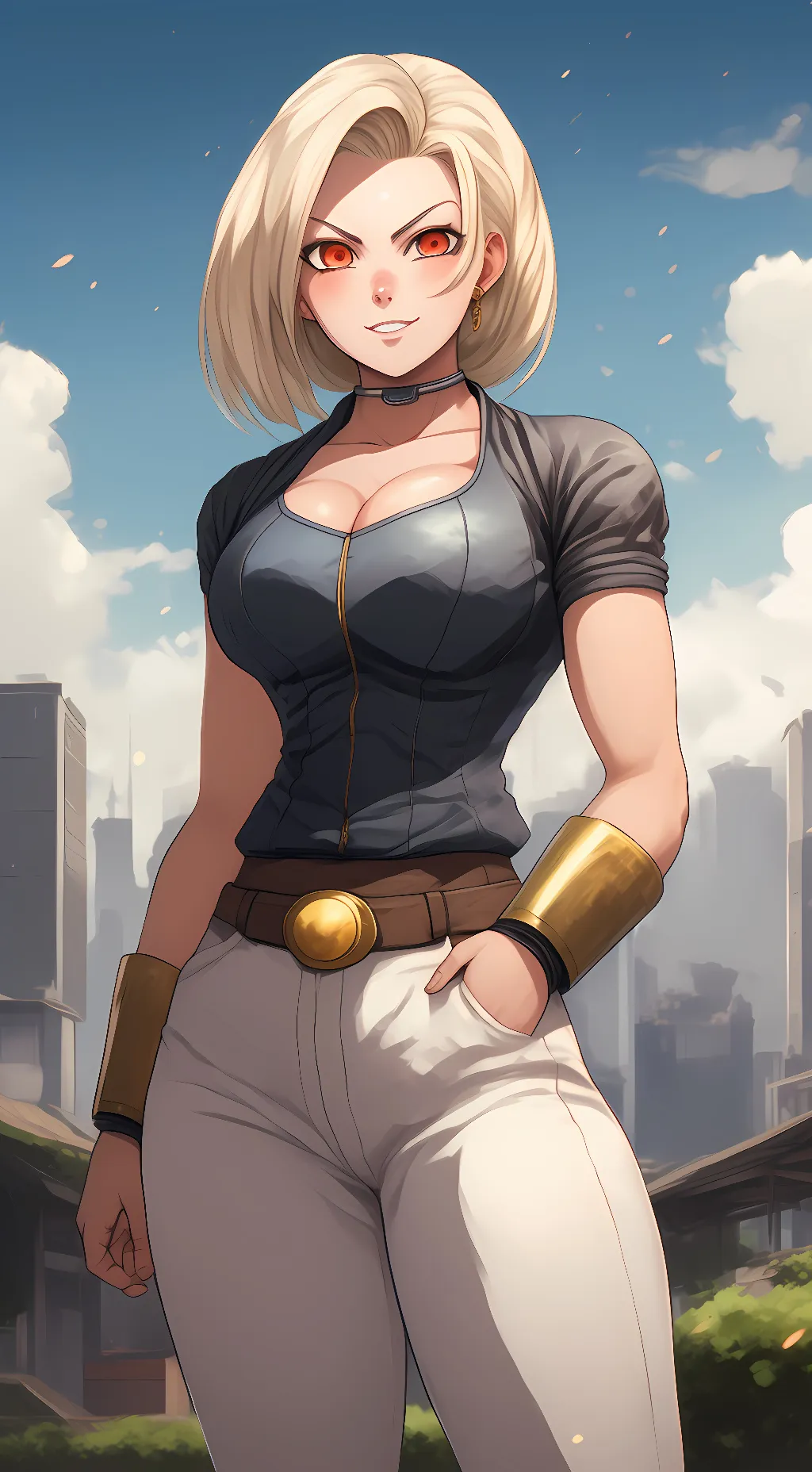 ai character: android 18 background