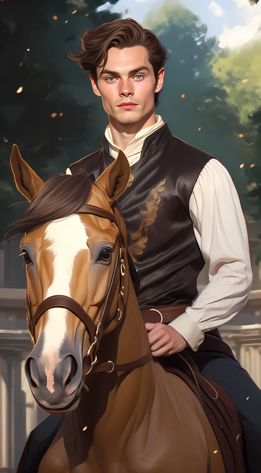 ai character: Pin background