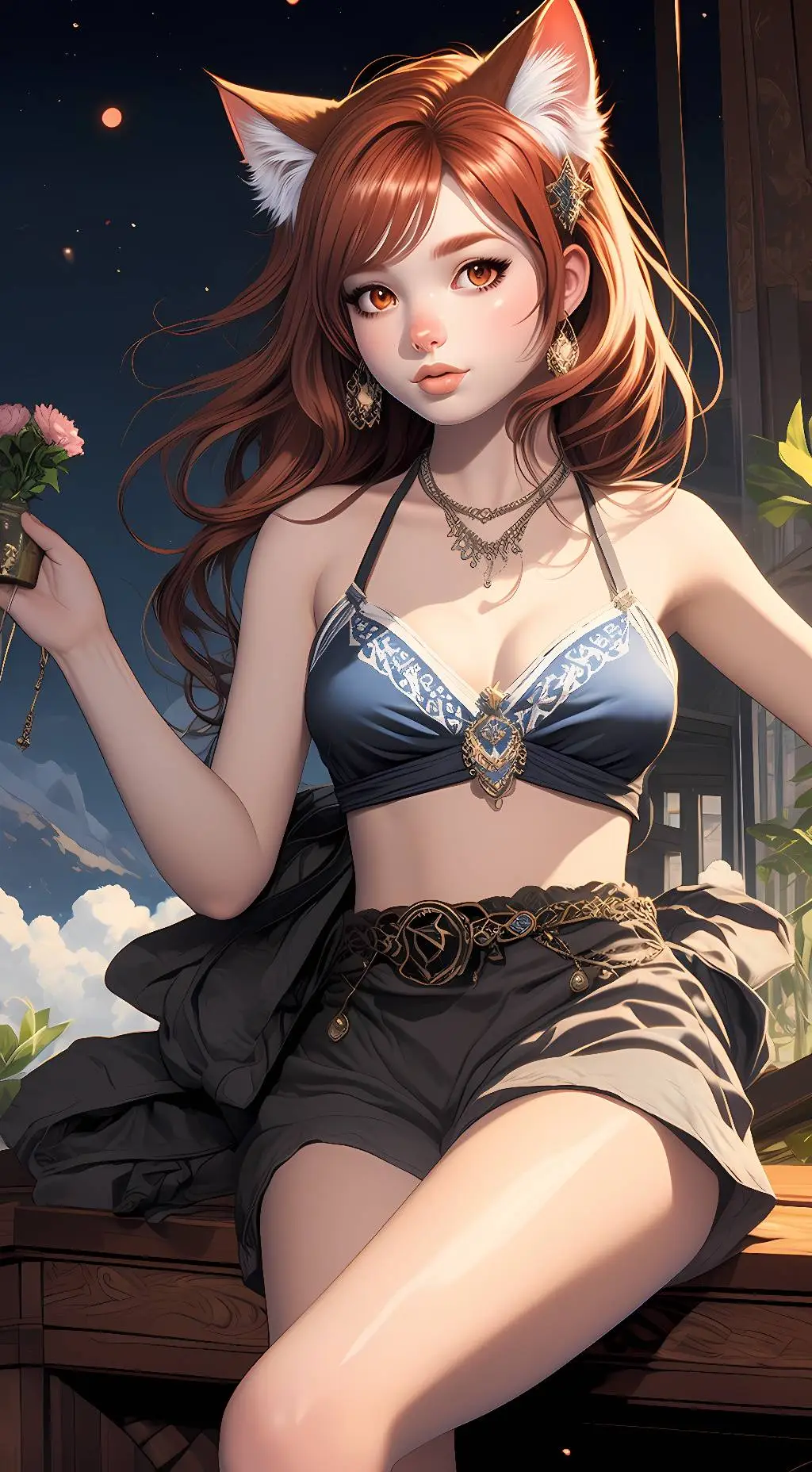 ai character: Kylee white(Pet) background