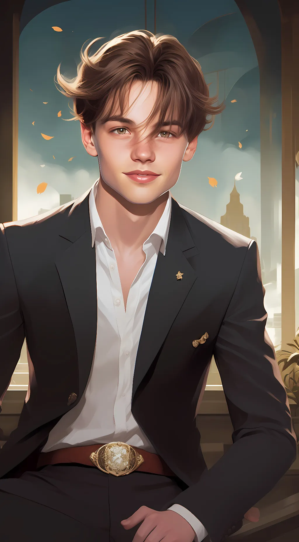 ai character: Leonardo DiCaprio background