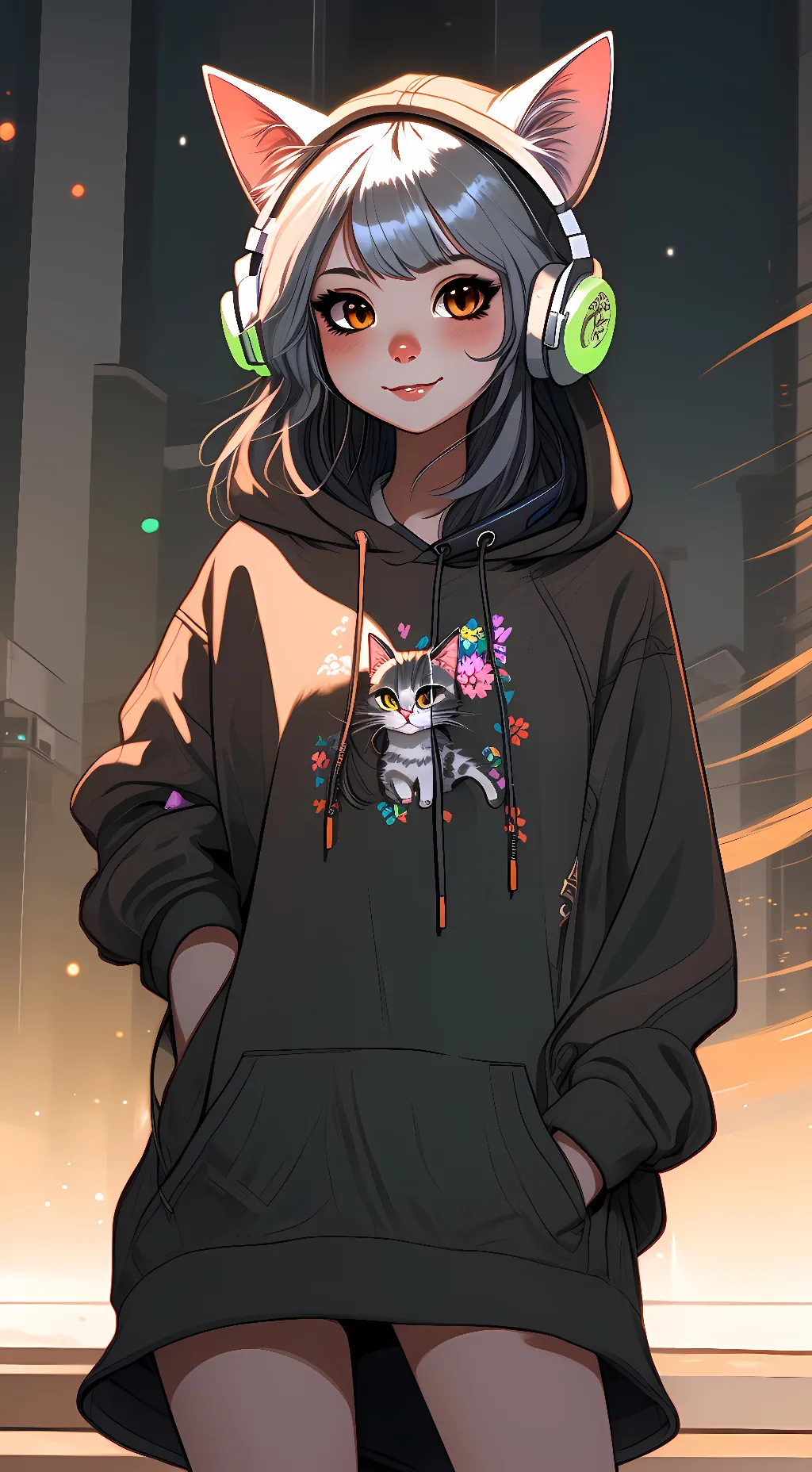 ai character: Katie and Fiona background