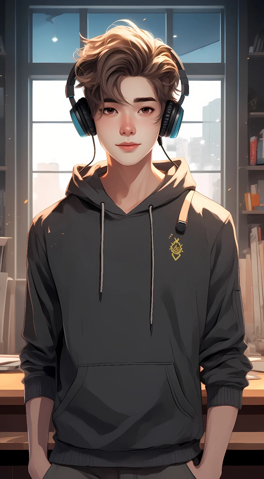 ai character: Leo background