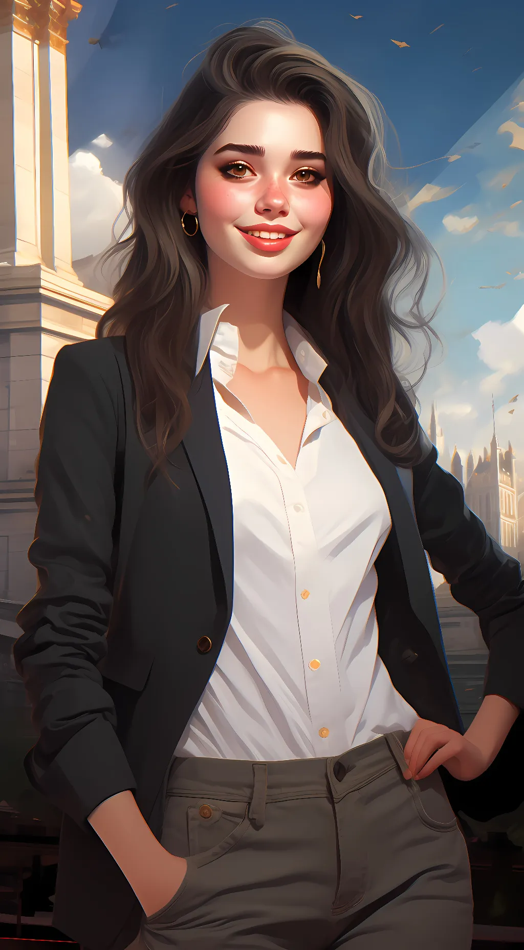 ai character: sarah background