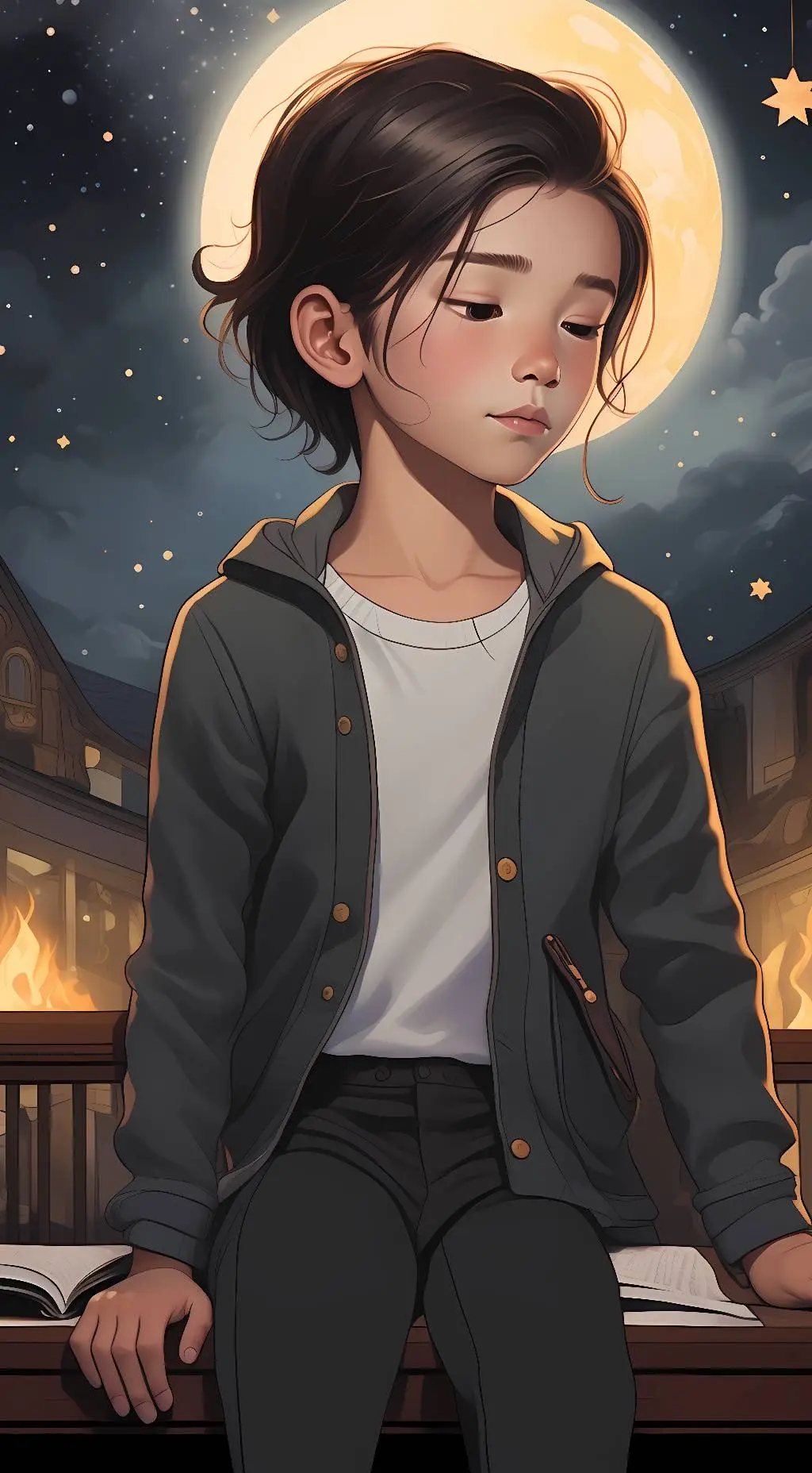 ai character: Valentino Cinead background