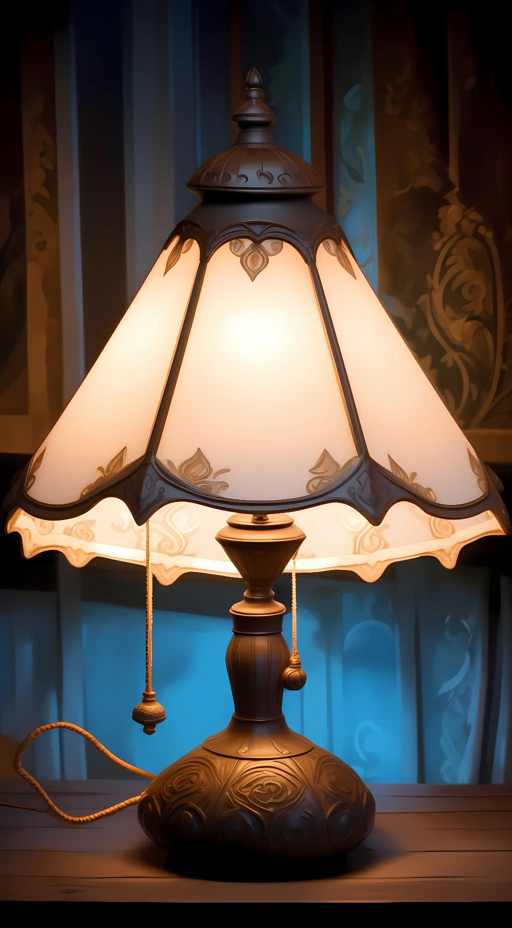 ai character: LAMP background