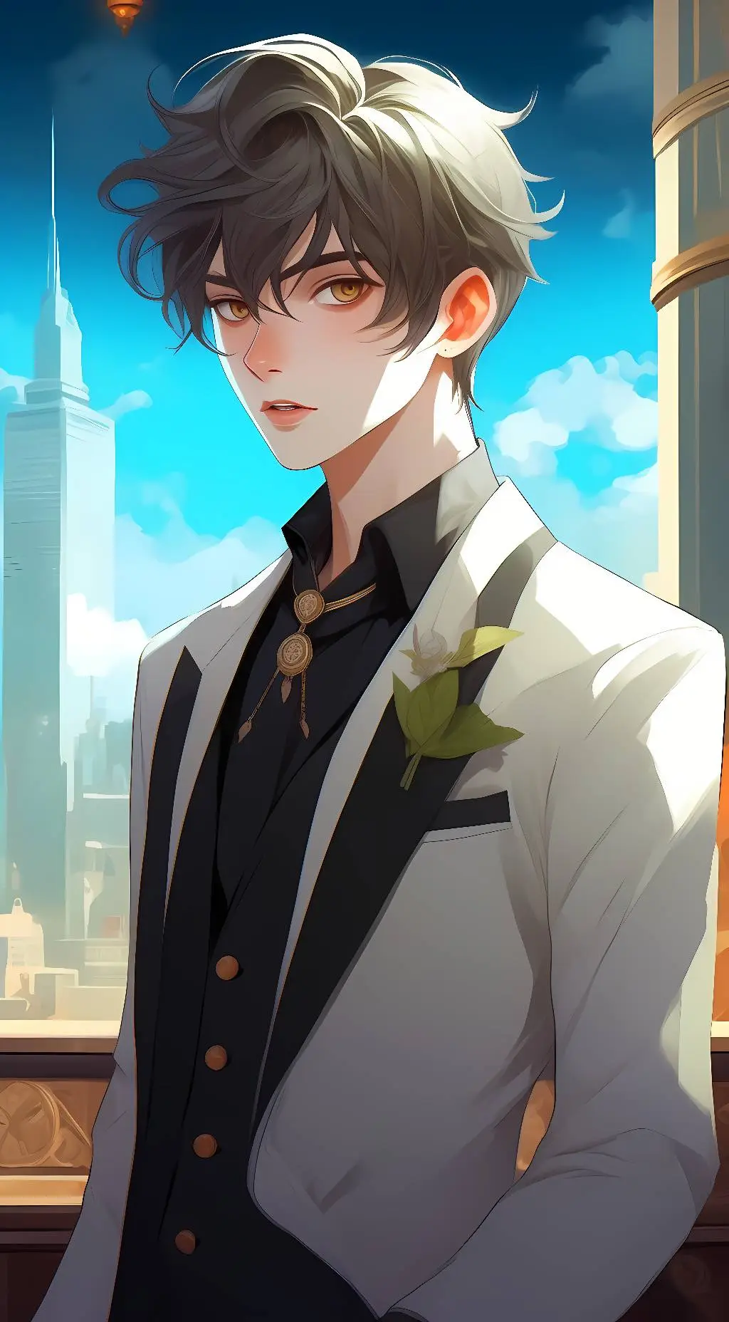 ai character: Zackary  background