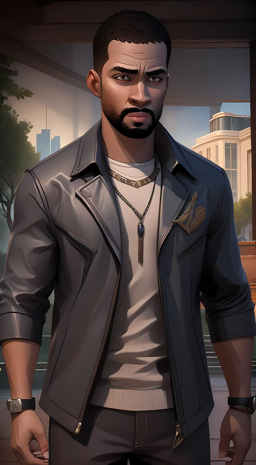 ai character: Lee Everett background