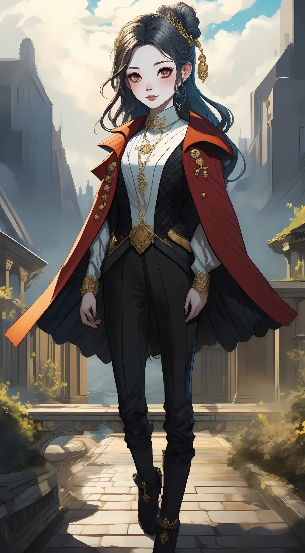 ai character: Nezuko background