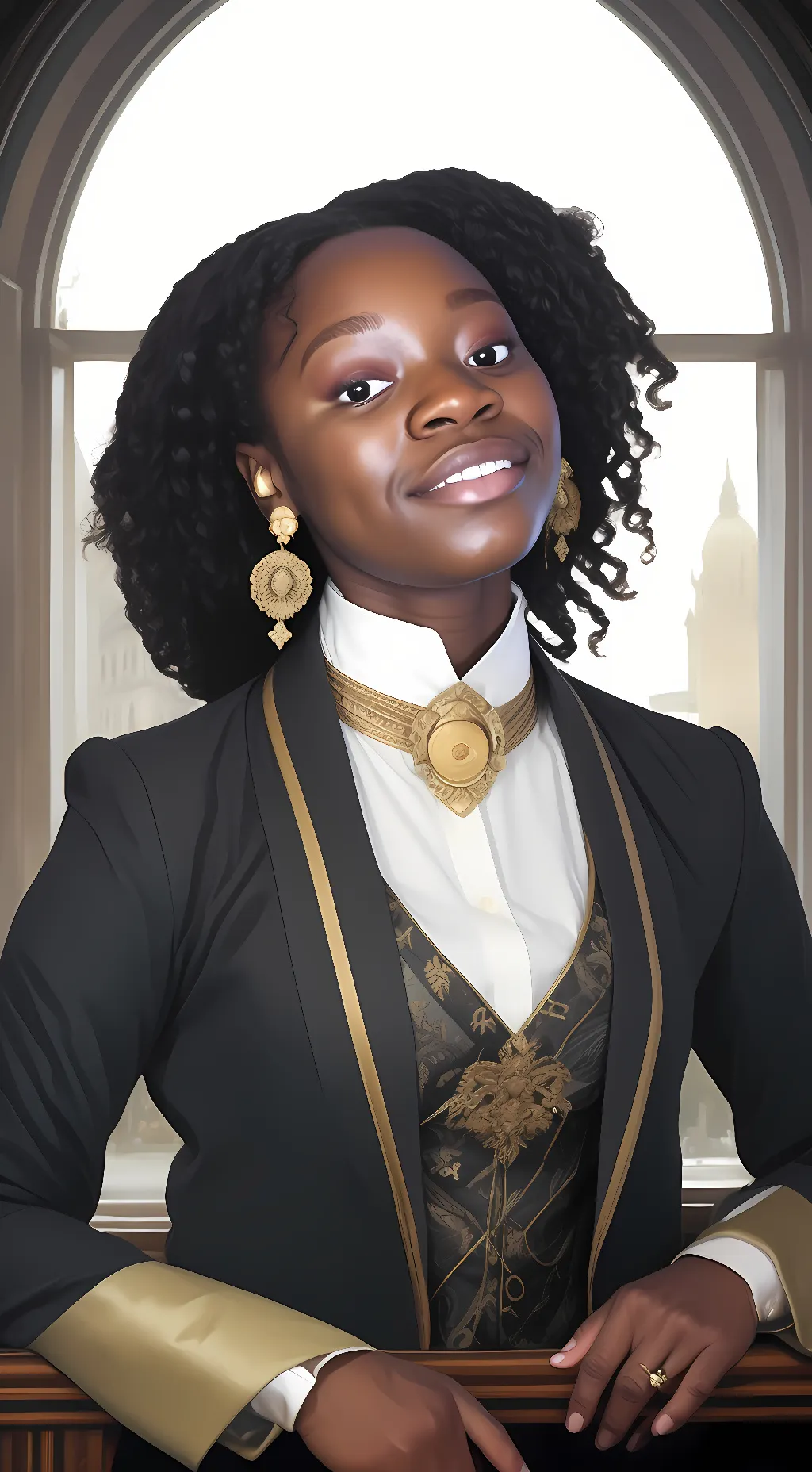 ai character: Jessica black background