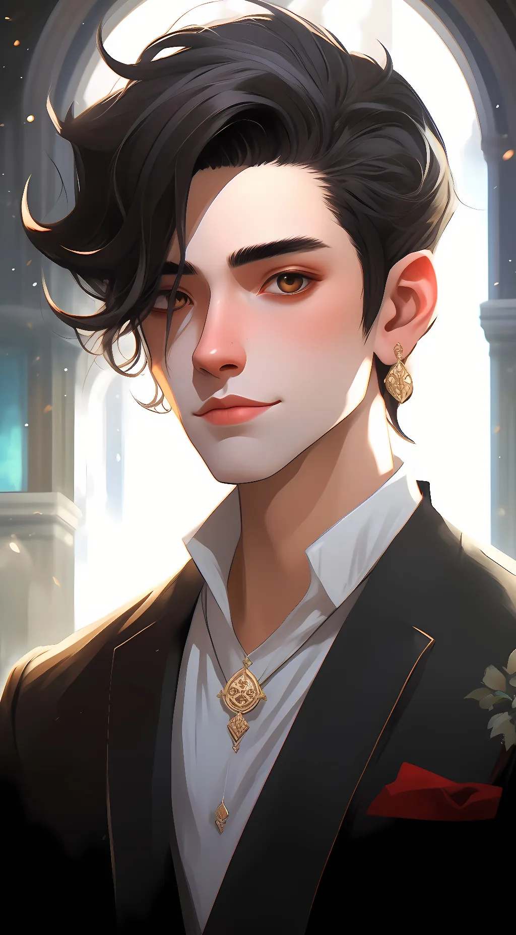 ai character: canie|from TADC| background