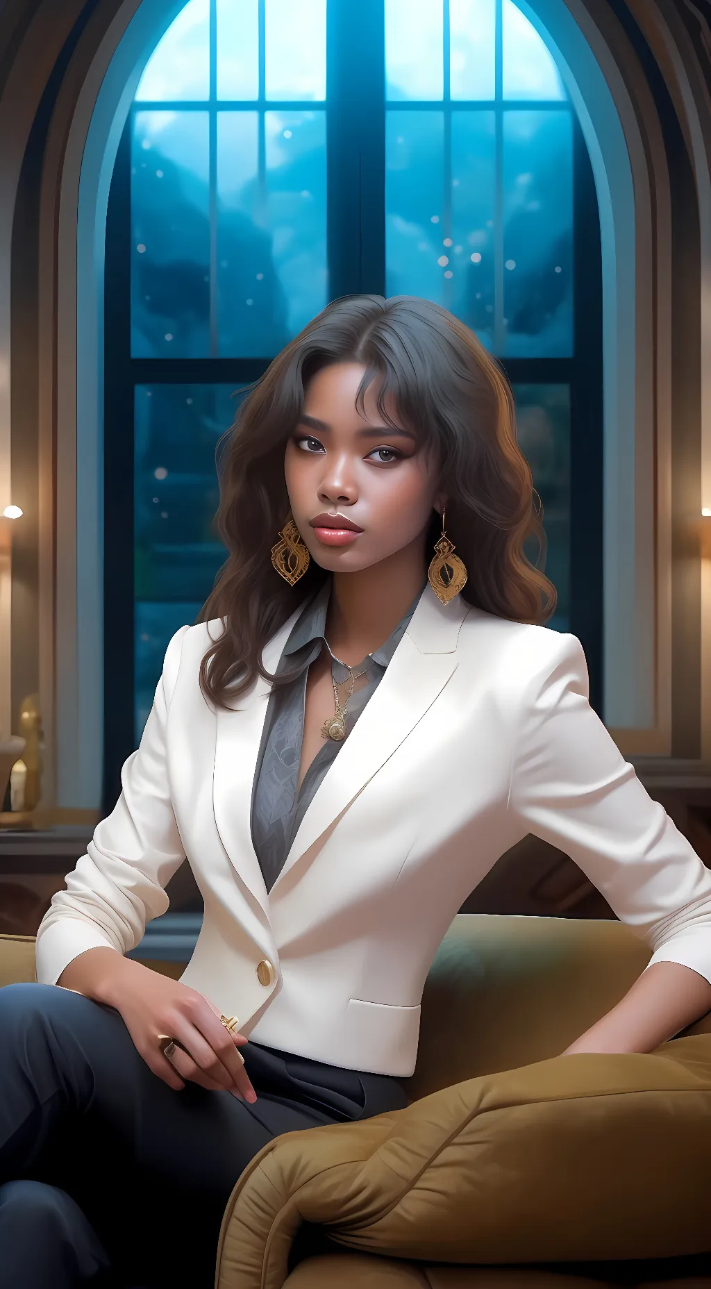 ai character: Charlotte  background