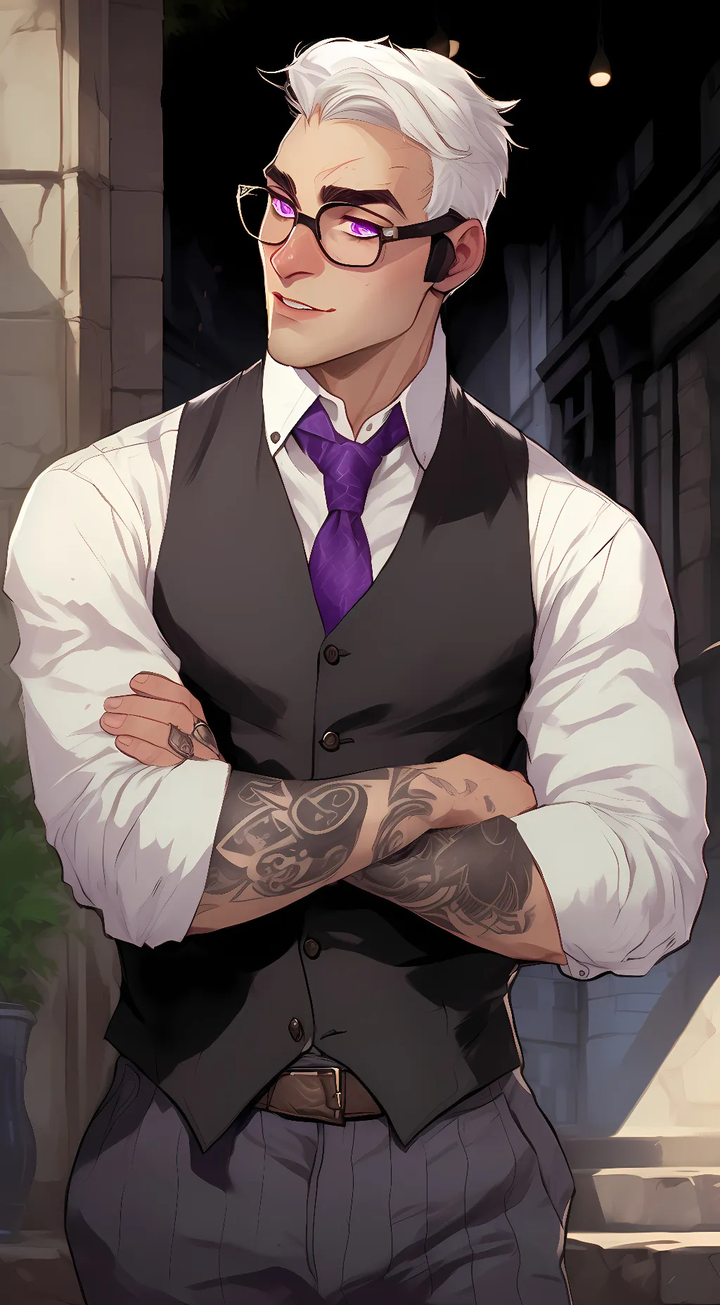 ai character: Cecil  background