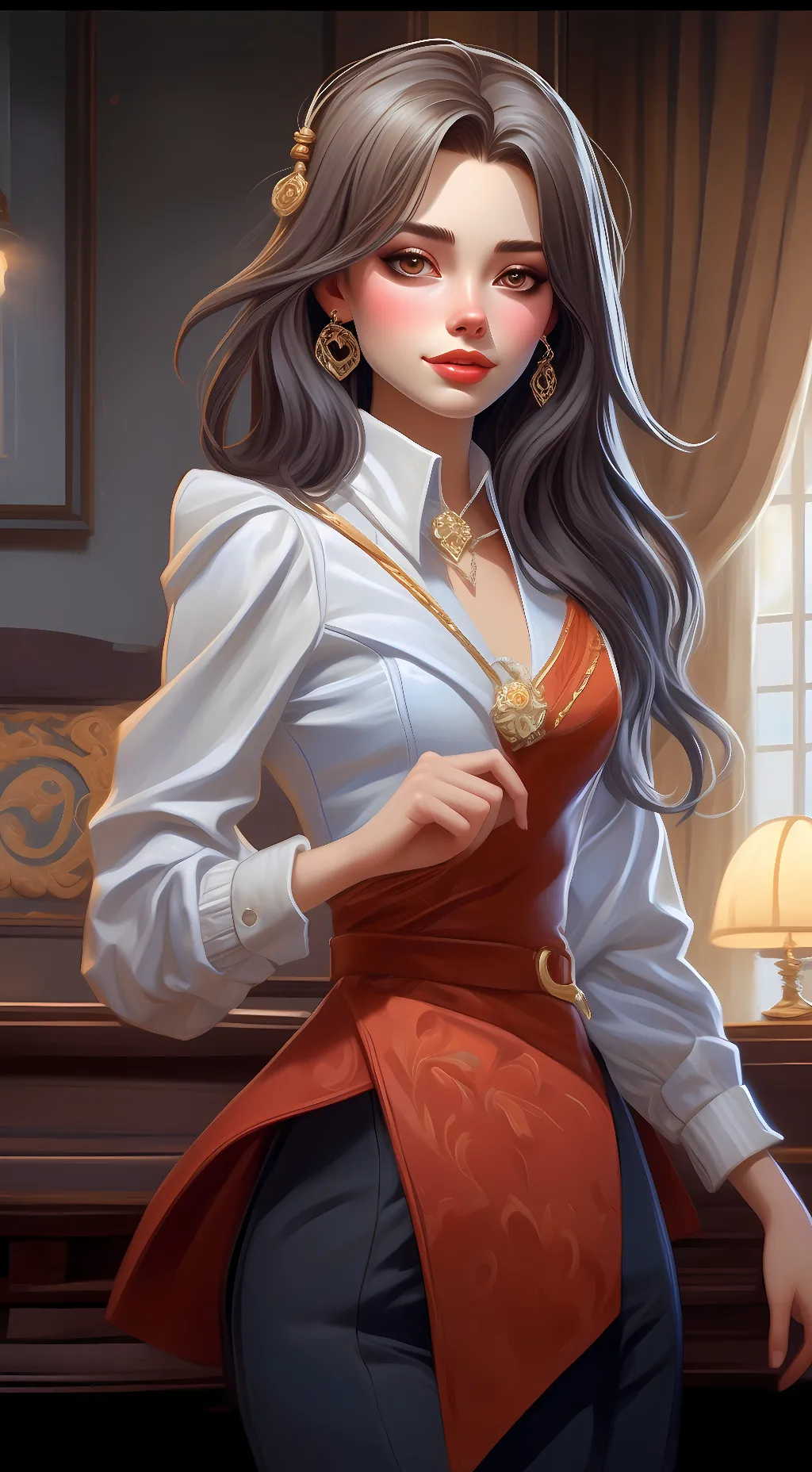 ai character: angel  background